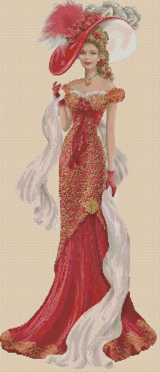 Леди - леди, картина, ретро, образ, открытка, девушка, женщина - оригинал