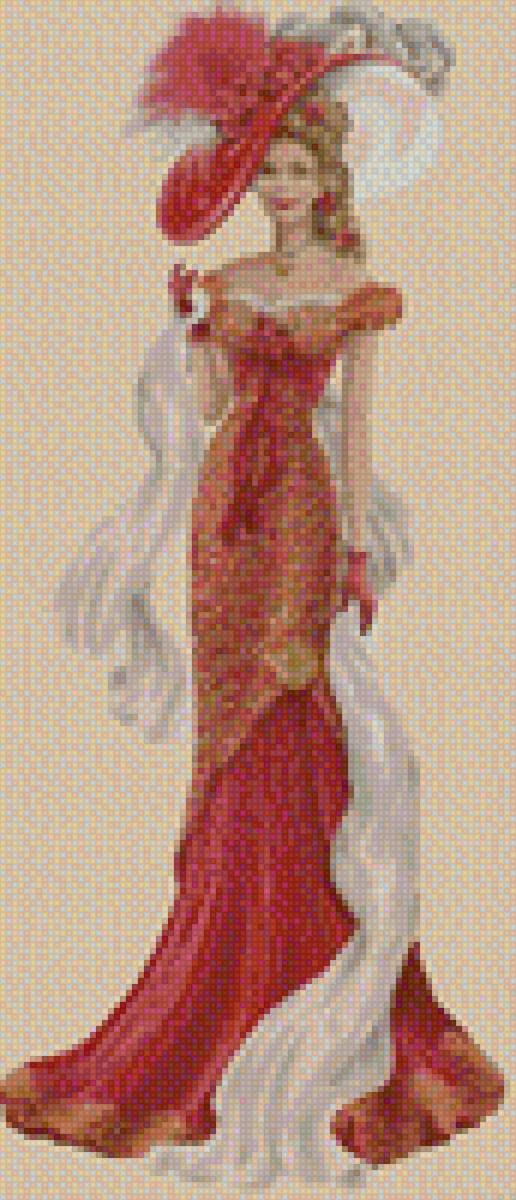 Леди - картина, женщина, леди, открытка, девушка, образ, ретро - предпросмотр