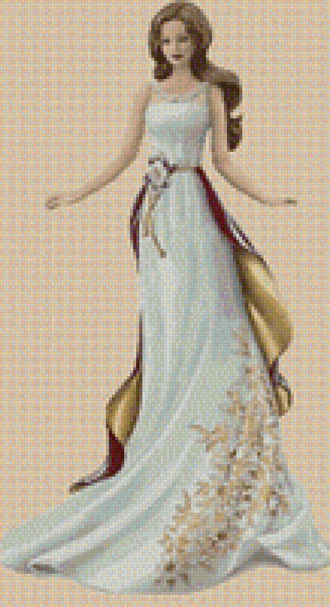 Леди - женщина, девушка, образ, открытка, картина, леди, ретро - предпросмотр