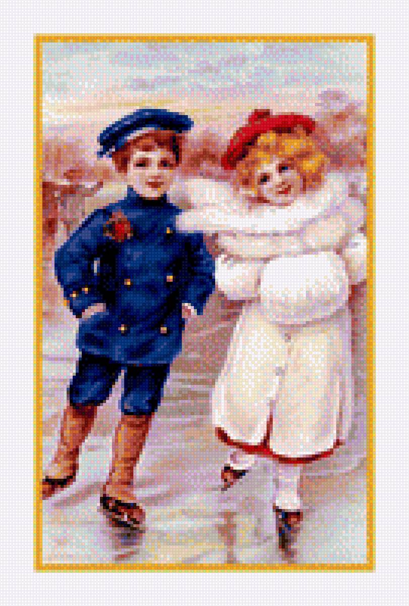 Каникулы зимние - зима. дети, санки. снег, горка, праздники, игры, каникулы - предпросмотр