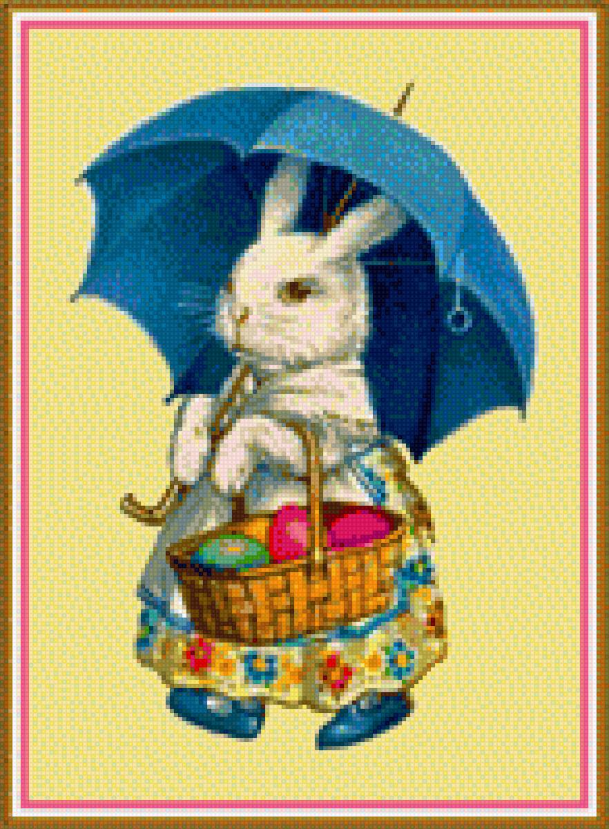 Кролик - кролик, пасхальный кролик, пасха, детское, картинка - предпросмотр