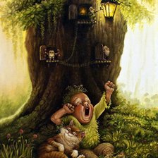 МАЛЫШ ПОД ДЕРЕВОМ