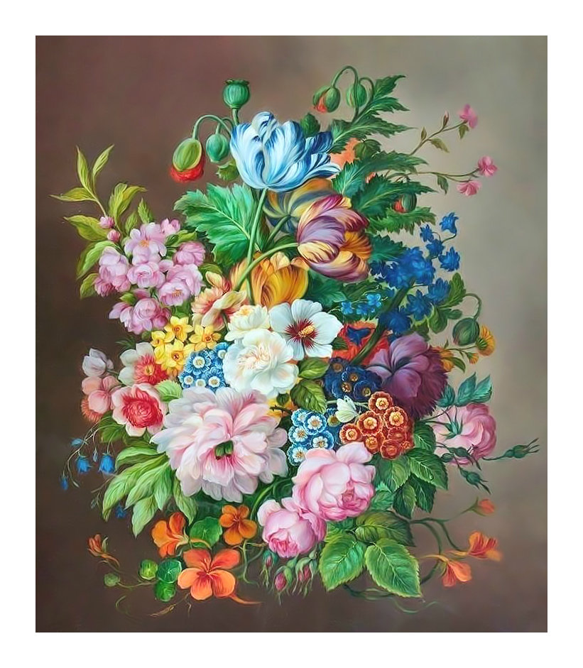 Букет. - живопись, букет, цветы - оригинал