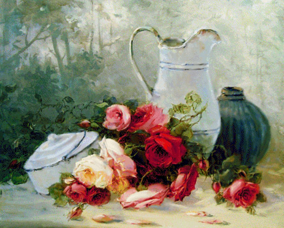 Натюрморт. - натюрморт, цветы, живопись. - предпросмотр