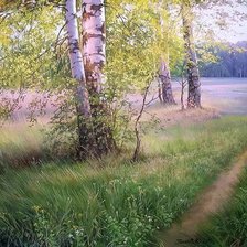 Схема вышивки «пейзаж»