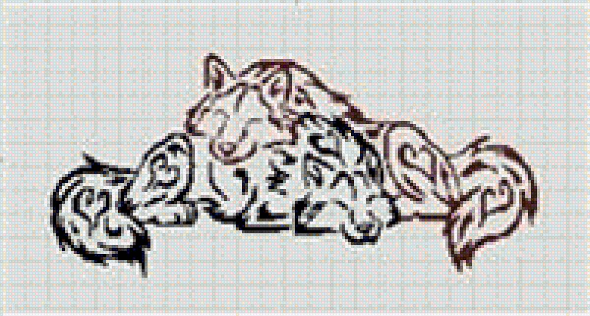 Волки тень - волк, лес, звери, дикие звери, тень - предпросмотр