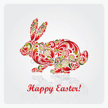 Схема вышивки «Кролик радужный»