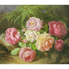 Оригинал схемы вышивки «Розы.» (№2045313)