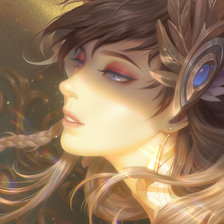 Схема вышивки «Мечтательница»