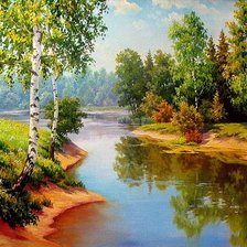 Схема вышивки «Пейзаж»