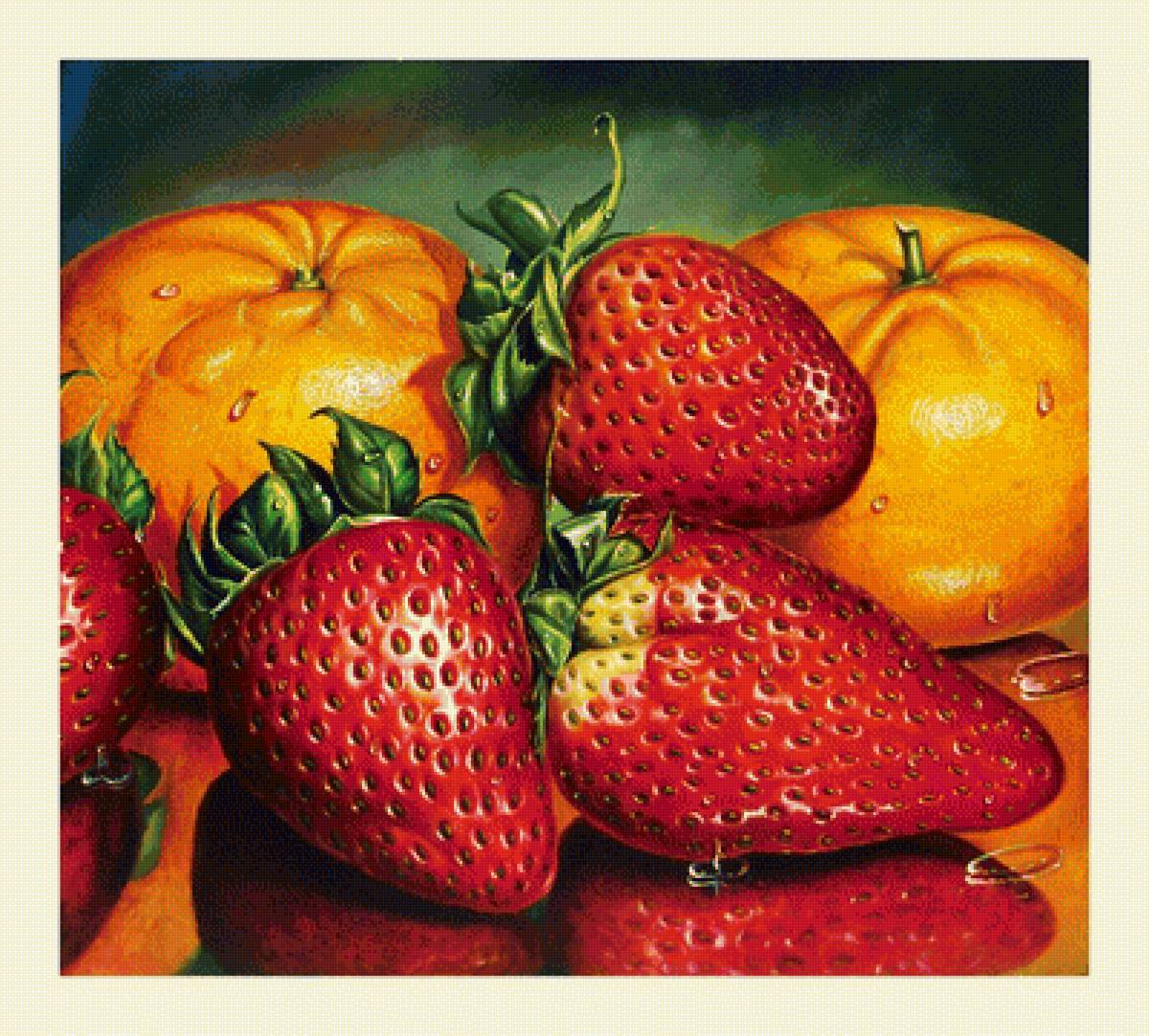 №2047005 - фрукты, натюрморт, клубника - предпросмотр