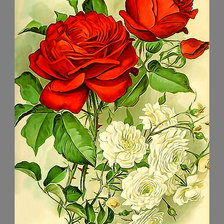Оригинал схемы вышивки «Серия "Розы".» (№2047155)