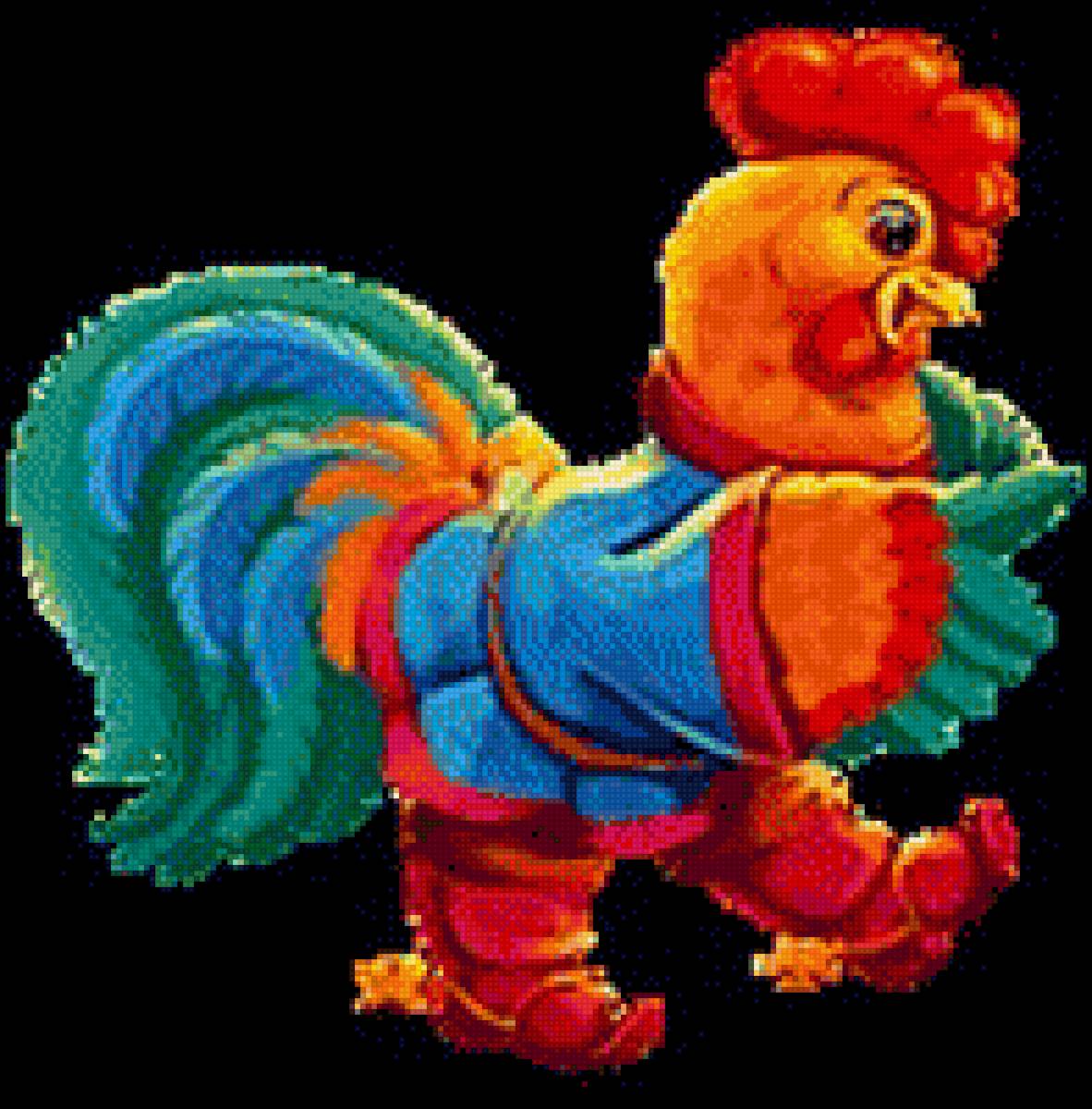 Петух - птица, картинка, петух - предпросмотр