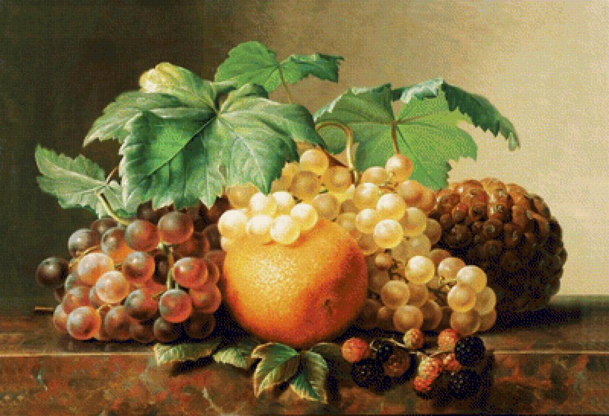Натюрморт. - живопись., натюрморт, фрукты - предпросмотр