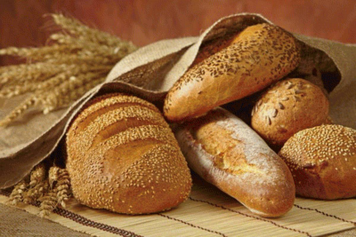 хлеб - колосок, хлеб, скатерть - предпросмотр