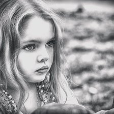 Схема вышивки «девочка»