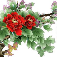 Схема вышивки «цветы»