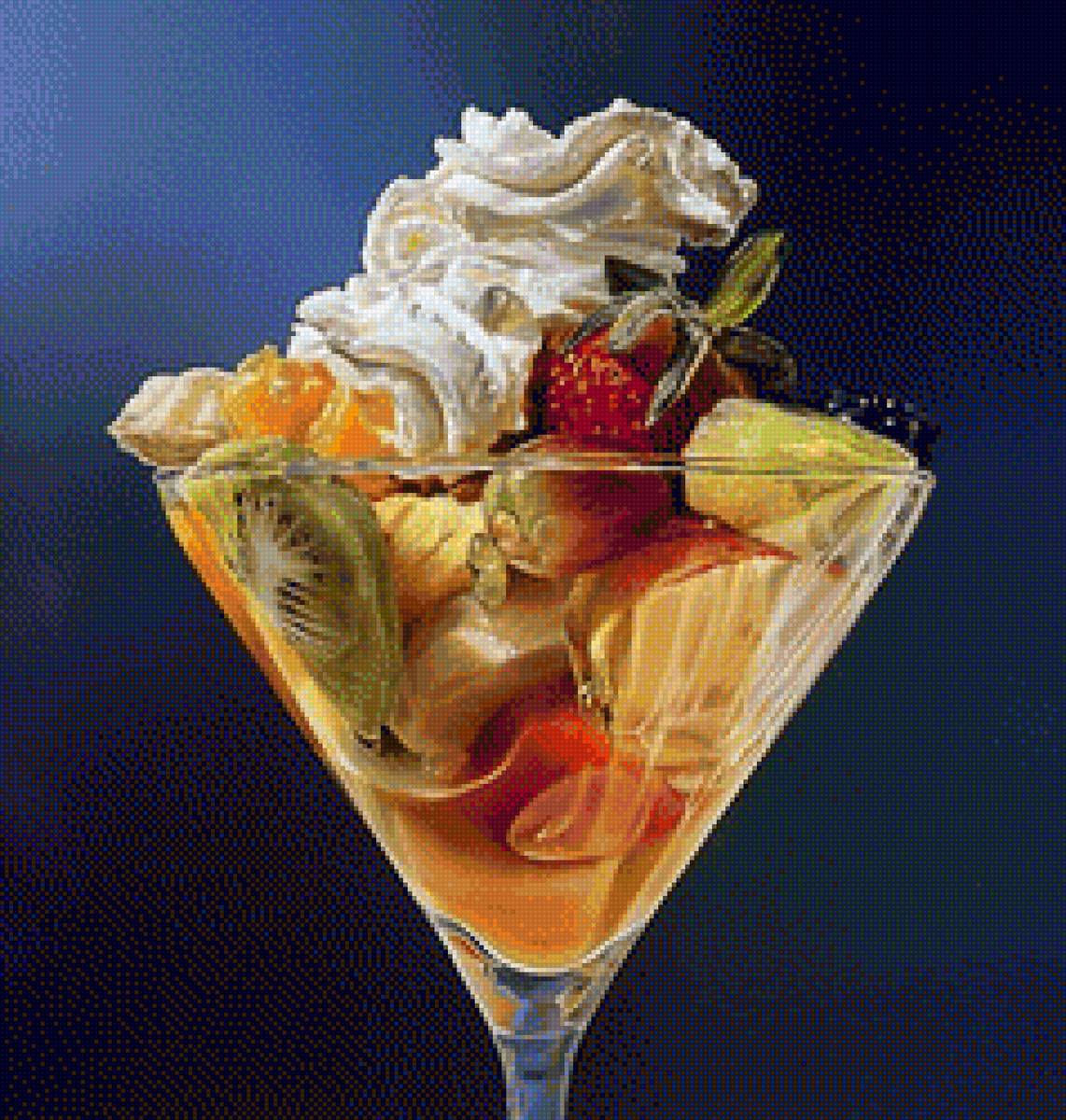 Десерт Фруктовый щербет - еда - предпросмотр