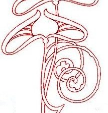 Схема вышивки «Призрачный лотос»