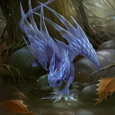 Схема вышивки «Ледяной дракон»