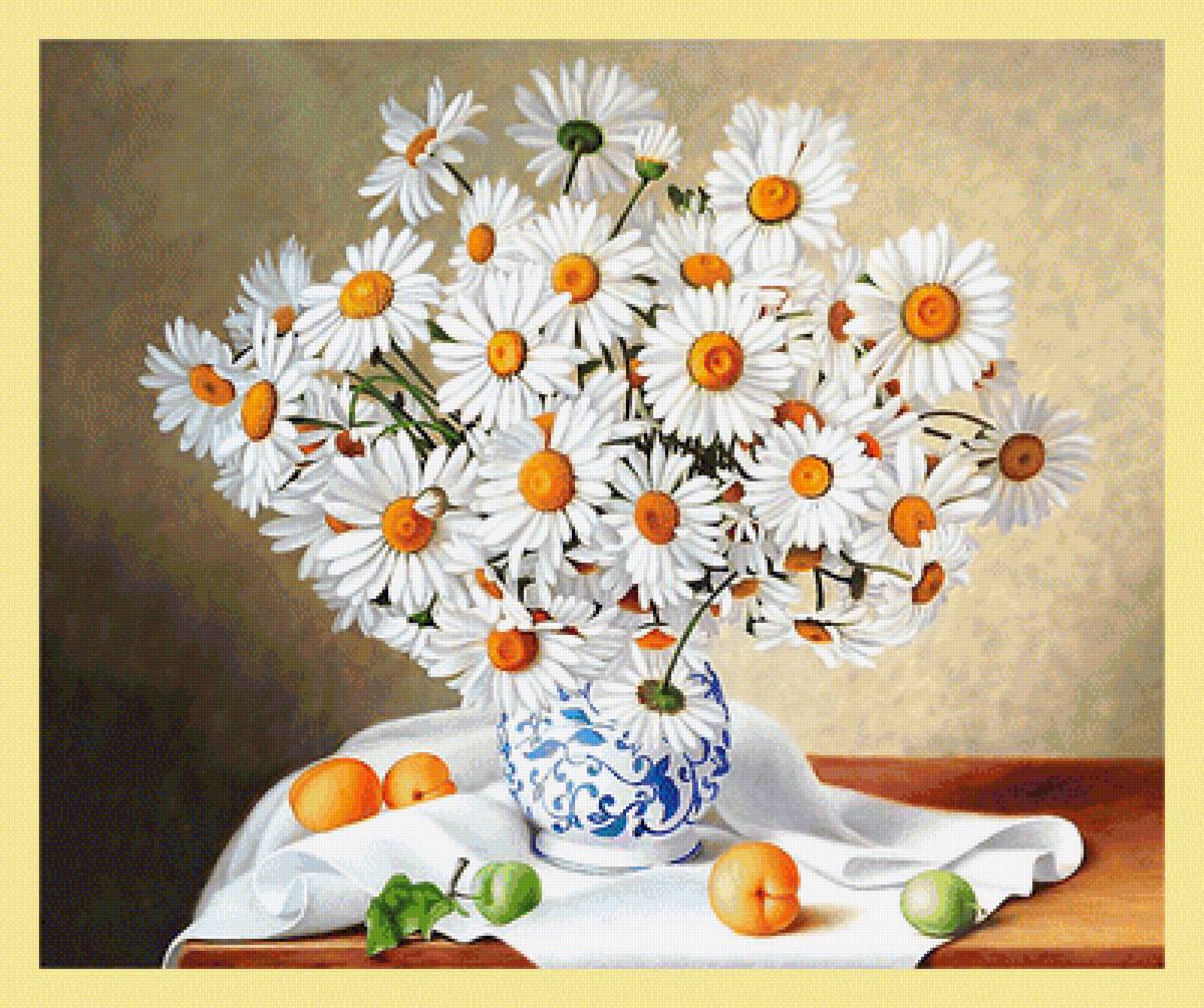 Серия "Букет". Ромашки - ромашки, цветы, букет, флора - предпросмотр