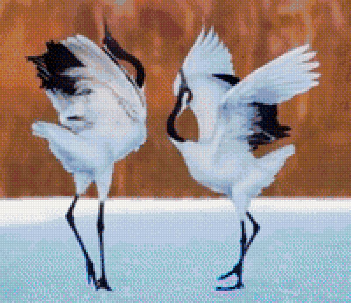 Журавли - журавли, птицы - предпросмотр