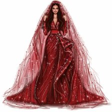 Схема вышивки «Девушка»