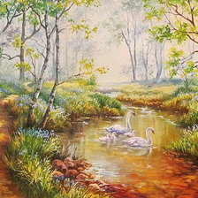 Схема вышивки «Райский уголок»