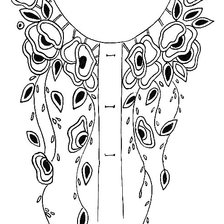 Схема вышивки «Узор на блузку»