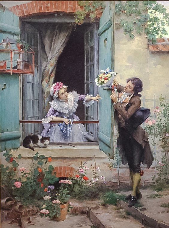 My Valentine, - pierre outin.scenarys.people.animals.flowers and gardens. - оригинал