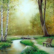 Схема вышивки «пейзаж»