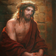 Оригинал схемы вышивки «Христос в темнице Андрей Шишкин» (№2051166)