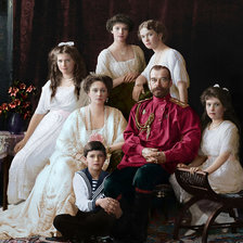 Схема вышивки «Император Николай II с семьей»