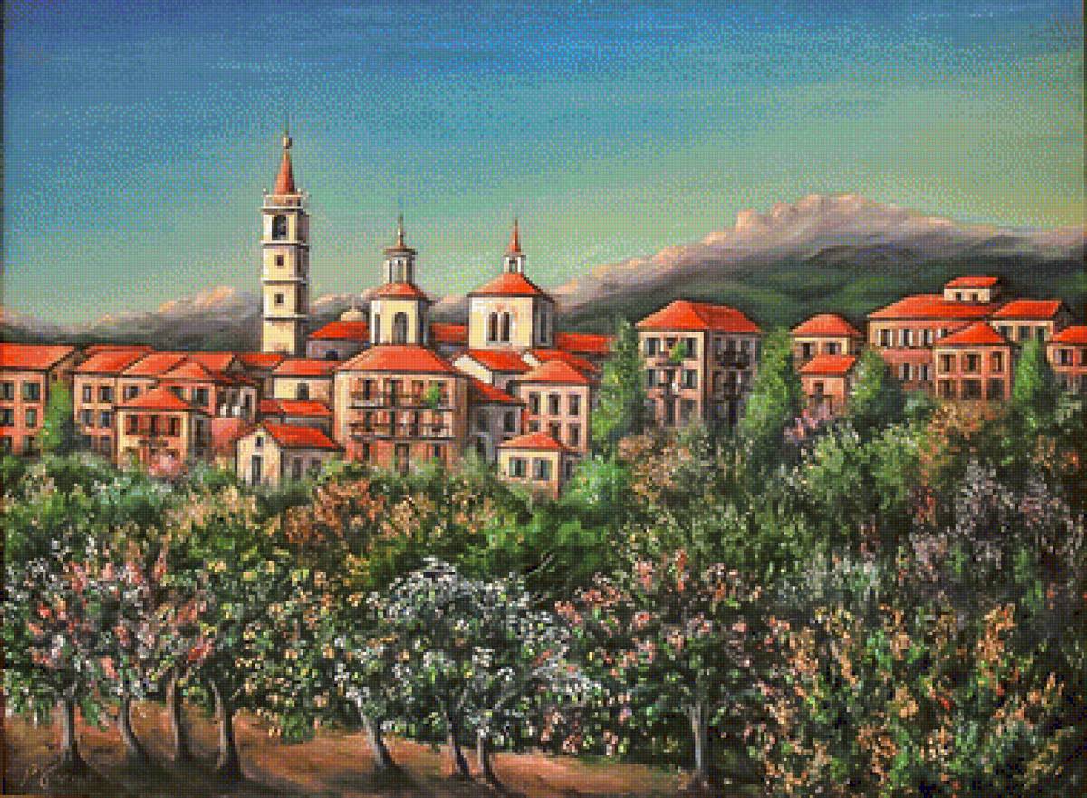 Ascoli Piceno. - paola vincenti painter.landscapes.cityscapes. - предпросмотр