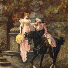 Схема вышивки «встреча»