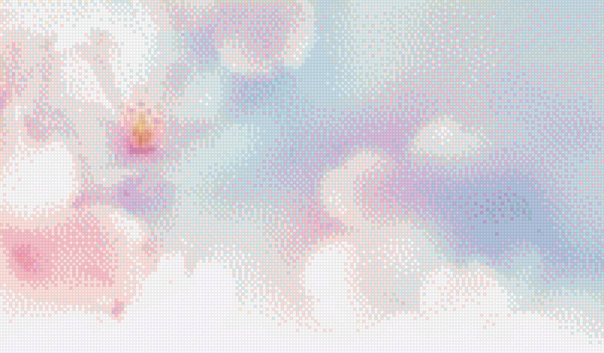 Цветочные облака - образ, облака. фон, цветы, арт, заставка - предпросмотр