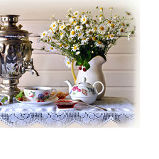 Оригинал схемы вышивки «Чай с вареньем» (№2052543)