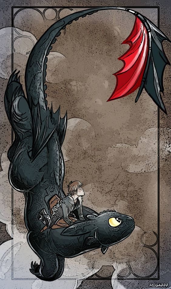 как приручить дракона - как приручить дракона, любоовь, вышивка, дракон, дисней - оригинал