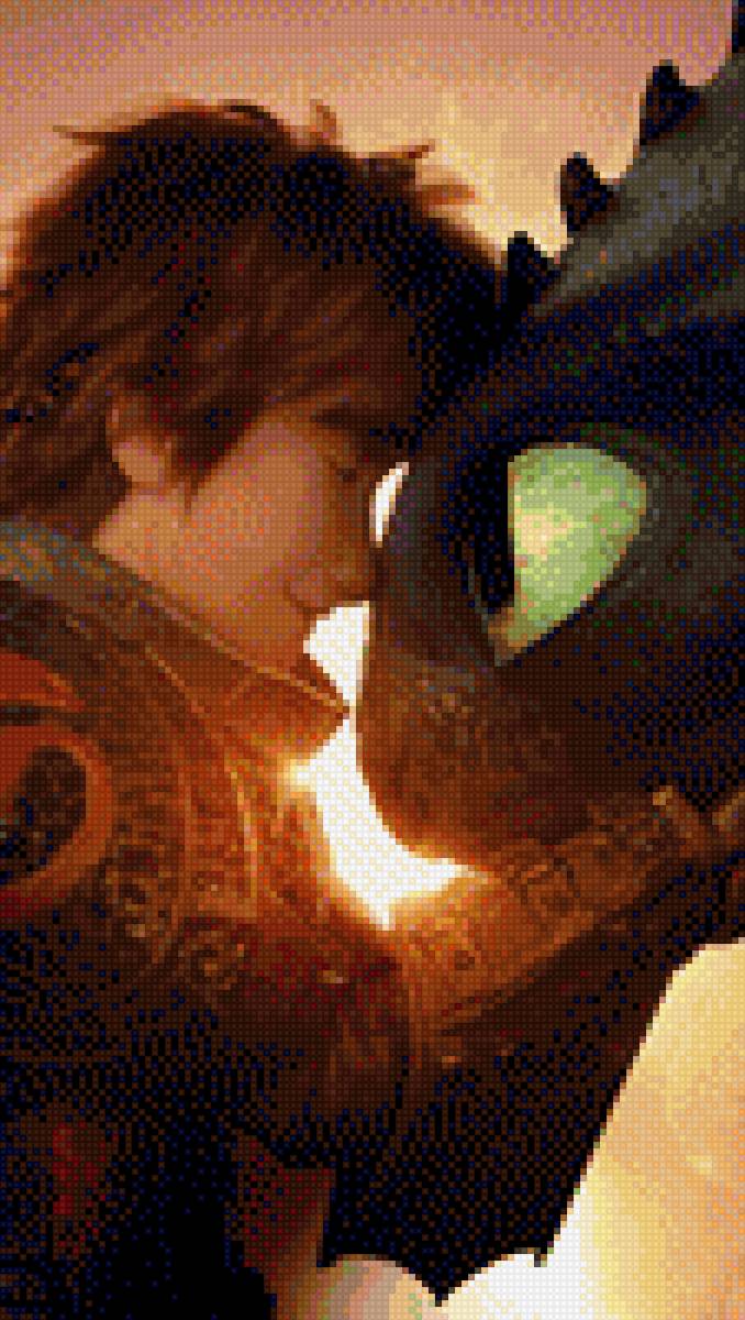 как приручить дракона - вышивка, дракон, любоовь, как приручить дракона, дисней - предпросмотр