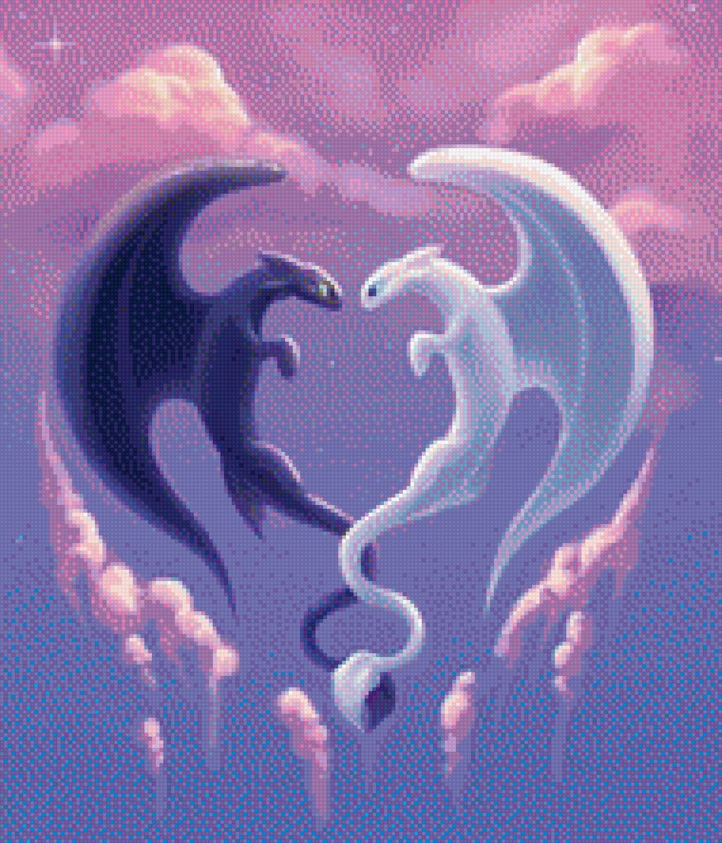 как приручить дракона - дисней, дракон, вышивка, как приручить дракона, любоовь - предпросмотр