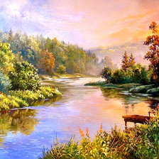 Схема вышивки «Пейзаж»