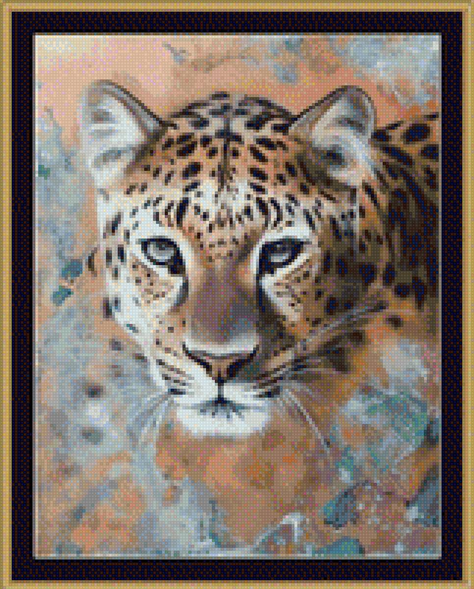 Леопард - природа, картина, дикое, леопард, животное - предпросмотр