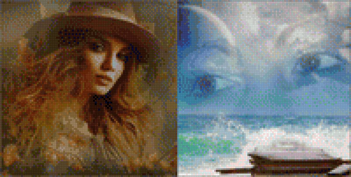 Девушка -осень, воспоминания - природа, девушка, осень, красота, образ, картина, воспоминания - предпросмотр