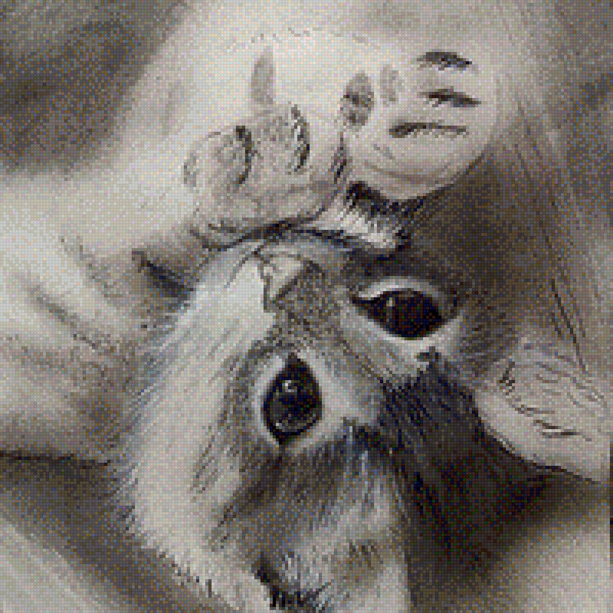 Котенок - домашние любимцы, картина, котенок, животные - предпросмотр