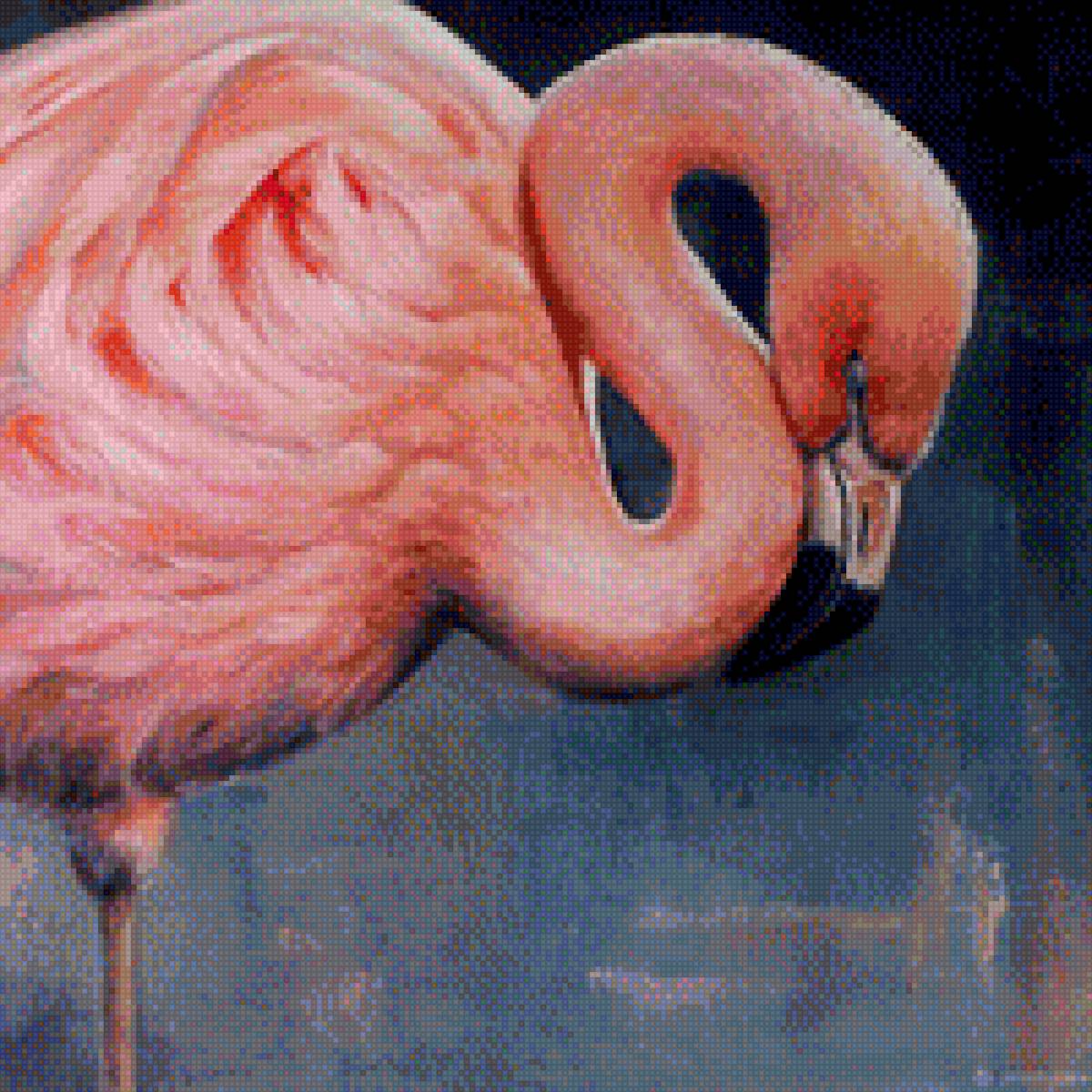 Фламинго - птицы, картина, фламинго - предпросмотр