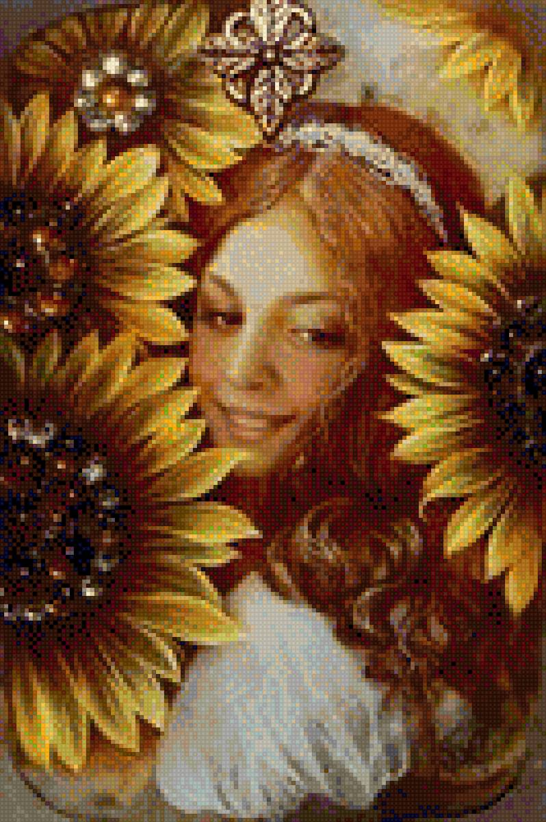 Берегиня - картина, женщина, красавица, берегиня, славянка, образ - предпросмотр