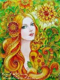 Берегиня - славянка, красавица, образ, картина, женщина, берегиня - оригинал