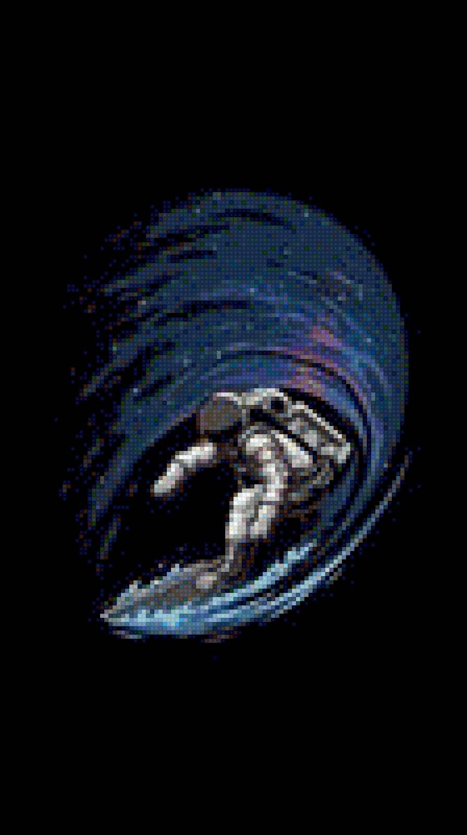 Серфенгист - катание, серфенгист, картина, образ, волна - предпросмотр