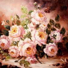 Схема вышивки «Натюрморт цветы»