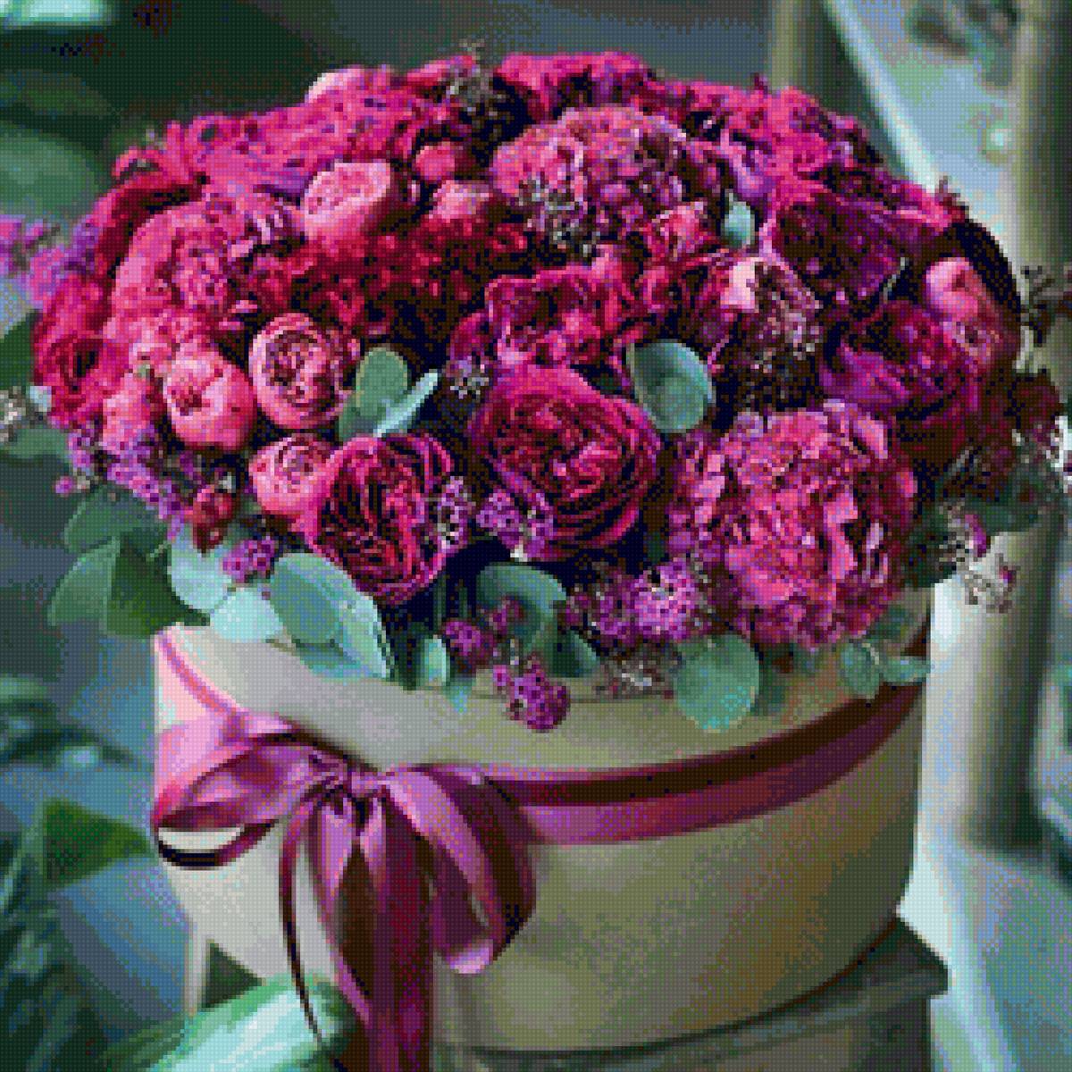 Букет - букет розы пионы весна - предпросмотр